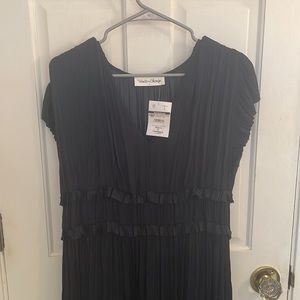 Navy Blue Midi Dress